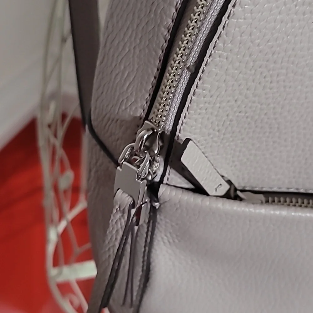 Kate Spade New York Polly Light Grey Backpack Purse Bag ๐ - Picture 7 of 16